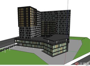 融合現代美學與科技內核 商業公寓建筑樓的SU模型與BIM技術開發