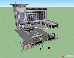 現代風格煤礦辦公樓建筑設計中的SU模型與BIM技術開發應用